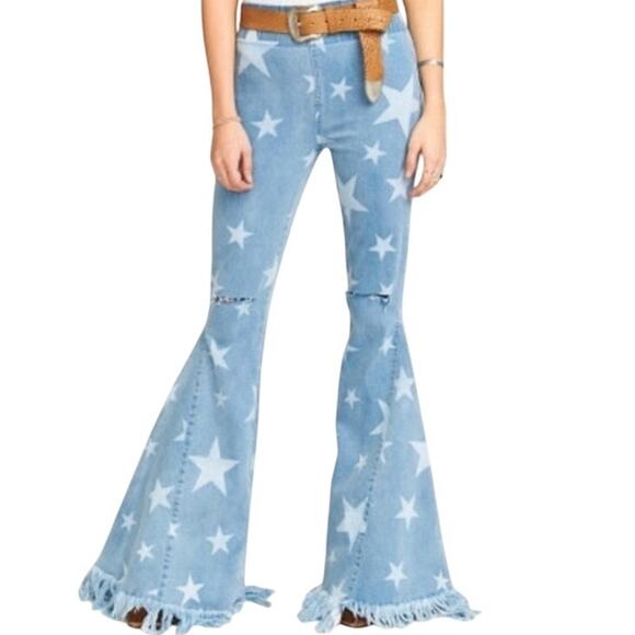 Show Me Your Mumu Berkeley Bells You're A Star Jeans Women's Size Small EUC - Picture 1 of 10